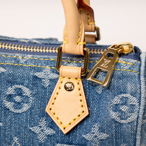 LOUIS VUITTON NANO SPEEDY DENIM