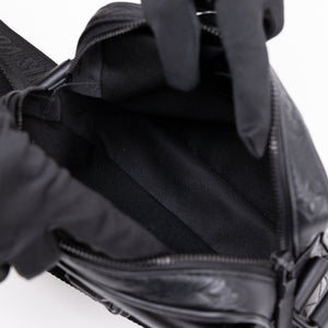 LOUIS VUITTON GETAWAY MESSENGER  BLACK MONOGRAM SHADOW LEATHER BLACK HARDWARE