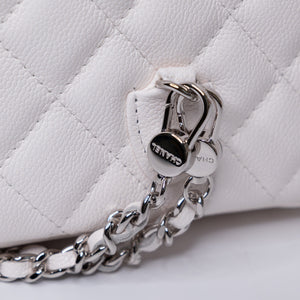 CHANEL 24C MINI BACKPACK / CROSSBODY BAG WHITE CALFSKIN LEATHER SHW