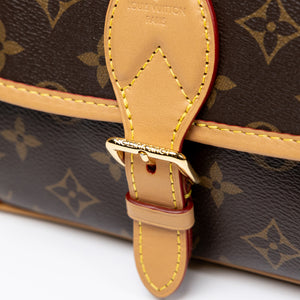 LOUIS VUITTON DIANE MONOGRAM CANVAS BAG WITH JACQUARD STRAP