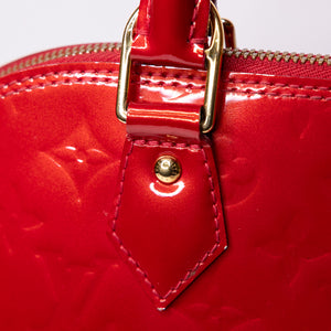 LOUIS VUITTON ALMA PM PATENT LEATHER RED GHW