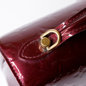 LOUIS VUITTON AMARANTE MONOGRAM VERNIS ROMAINE BAG