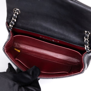 CHANEL MINI CLASSIC FLAP LAMSKIN BLACK
