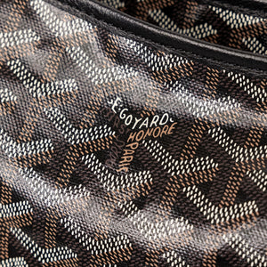 GOYARD BOHEME HOBO PM BAG GOYARDINE CANVAS BLACK SHW