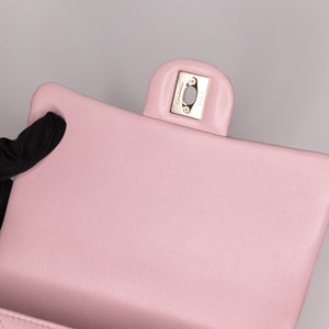 CHANEL 25P TOP HANDLE MINI FLAP BAG （MICROCHIP)