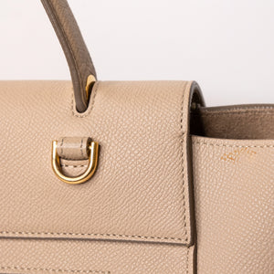 CELINE MINI BELT BAG GRAINED CALFSKIN BEIGE GHW