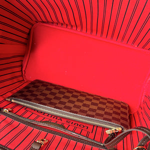 LOUIS VUITTON NEVERFULL MM DAMIER EBENE GHW