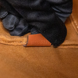 CELINE MEDIUM BUCKET IN TRIOMPHE CANVAS AND CALF SKIN BAG