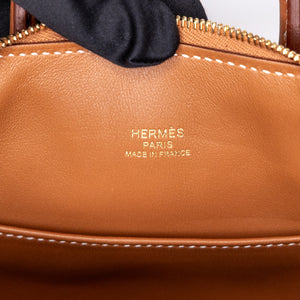 HERMES MINI BOLIDE EVERCOLOR GOLD GHW STAMP K