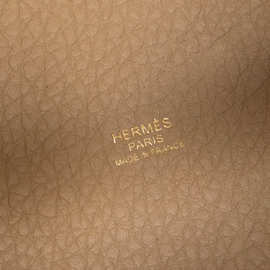 HERMES PICOTIN 18 LOCK BAG CLEMENCE TRENCH GHW STAMP K