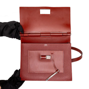 HERMES SACABAR 24 BAG EPSOM / SWIFT SIENNNE / CUIVRE SHW STAMP D