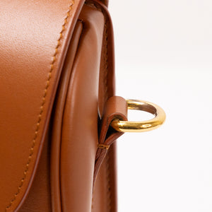 CHRISTIAN DIOR MEDIUM DIOR BOBBY BAG DARK TAN CALFSKIN LEATHER GHW