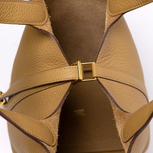 HERMES PICOTIN 18 LOCK BAG BAG CLEMENCE BISCUIT GHW STAMP K