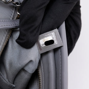 CHANEL SMALL CHEVRON GABRIELLE HOBO BAG GREY CALFSKIN LEATHER MULTICOLOURED HARDWARE