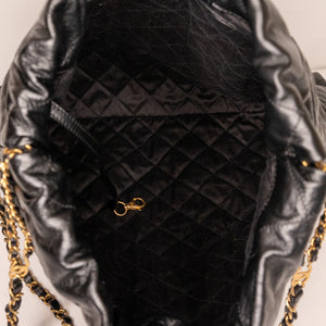 CHANEL 22 BACKPACK CALFSKIN BLACK GHW