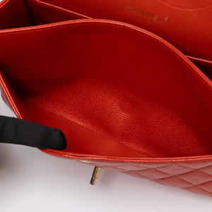 CHANEL JUMBO CLASSIC DOUBLE FLAP RED CAVIAR LEATHER GHW