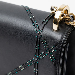 CHRISTIAN DIOR SMALL DIORAMA BLACK CALFSKIN BAG LGHW