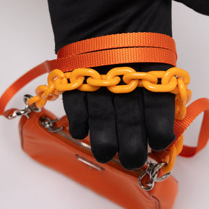 PRADA MINI HOBO NYLON ORANGE SHW