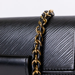LOUIS VUITTON MINI DAUPHINE BLACK EPI LEATHER GHW