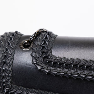 BVLGARI SERPENTI FOREVER SHOULDER BAG BLACK CALF SKIN