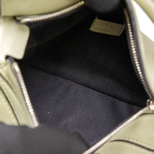 LOEWE MINI PUZZLE PEARL GREEN CALFSKIN SHW