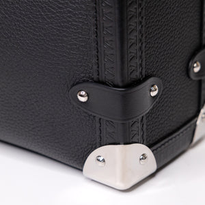 LOUIS VUITTON SIDE TRUNK MM BLACK CALFSKIN LEATHER SHW