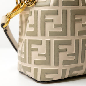 FENDI MON TRESOR MINI BUCKET BAG BEIGE GHW