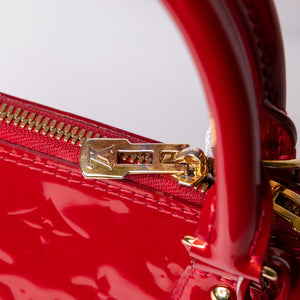 LOUIS VUITTON ALMA PM PATENT LEATHER RED GHW