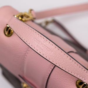 LOUIS VUITTON CLAPTON DAMIER EBENE PINK LEATHER BACKPACK