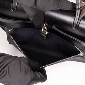 HERMES HERBAG 31 BLACK SHW STAMP T