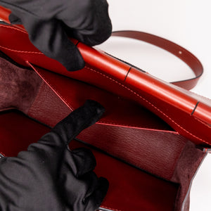 HERMES SACABAR 24 BAG EPSOM / SWIFT SIENNNE / CUIVRE SHW STAMP D