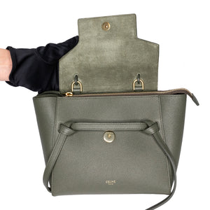 CELINE BELT BAG NANO GREEN
