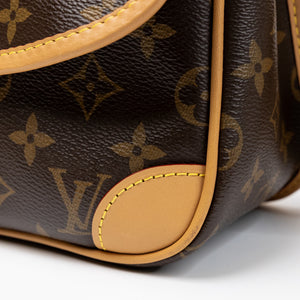 LOUIS VUITTON DIANE MONOGRAM CANVAS BAG WITH JACQUARD STRAP