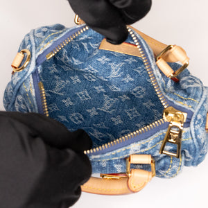 LOUIS VUITTON NANO SPEEDY DENIM