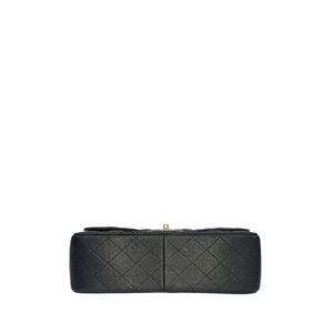 CHANEL CF JUMBO BLACK CAVIAR LEATHER GHW