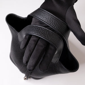 HERMES PICOTIN 18 LOCK BAG CLEMENCE BLACK SHW STAMP Y