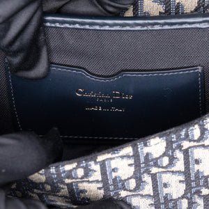 CHRISTIAN DIOR EAST-WEAT BOBBY BAG BLUE DIOR OBLIQUE JACQUARD