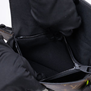 LOUIS VUITTON S LOCK SLING BAG MONOGRAM CANVAS BLACK HARDWARE