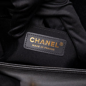 CHANEL LEBOY SMALL BLACK CAVIAR LEATHER GHW