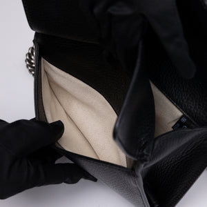 GUCCI DIONYSUS GG MINI BAG CALFSKIN BLACK SHW