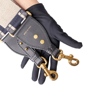 CHRISTIAN DIOR MINI SADDLE BLUE OBLIQUE GHW WITH STRAP