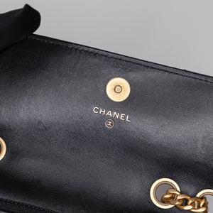CHANEL 22K MINI WALLET ON CHAIN GHW (MICROCHIP)