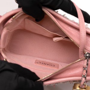 CHANEL SMALL GABRIELLE HOBO BAG TWEED/CALFSKIN MULTICOLOUR / MULTICOLOUR HARDWARE
