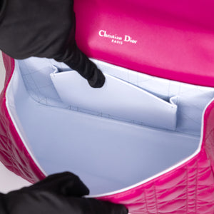 CHRISTIAN DIOR MISS DIOR SHOULDER BAG LAMBSKIN HOT PINK
