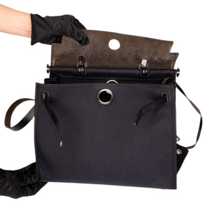 HERMES HERBAG 31 BLACK SHW STAMP T