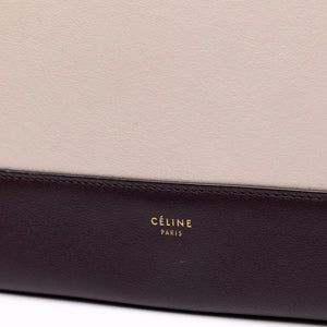CELINE FRAME BAG CALFSKIN BROWN / WHITE GHW