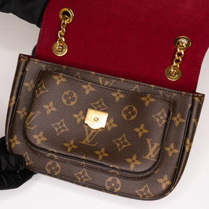 LOUIS VUITTON PASSY MONOGRAM CANVAS BLACK/GOLD HARDWARE (MICROCHIP)
