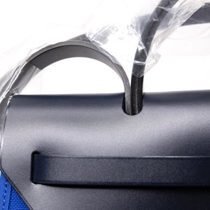 HERMES HERBAG ZIP 31 BLUE ELECTRIQUE / BLACK SHW STAMP Z