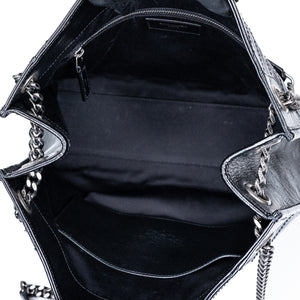 SAINT LAURENT MEDIUM SHOPPING TOTE BLACK SHW