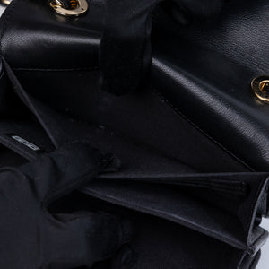 CHANEL MINI TRENDY CC WALLET ON CHAIN LAMBSKIN LEATHER BLACK LGHW